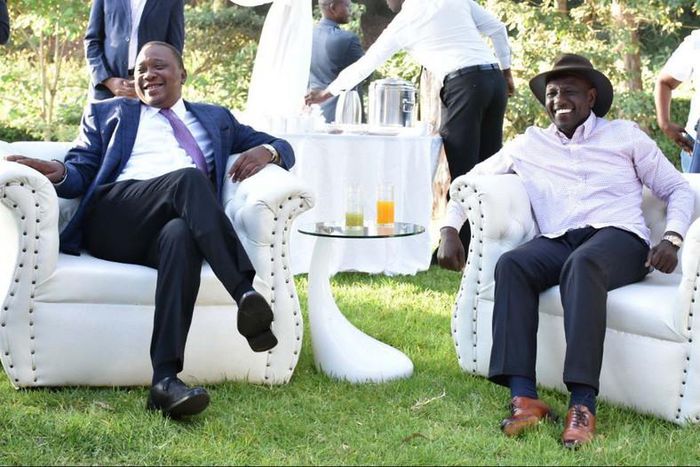 President Uhuru Kenyatta with DP William Ruto on Saturday