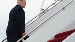 US President Donald Trump boards Air Force One at Andrews Air Force Base in Maryland on March 3, 2017 as he departs for Florida where he will spend the weekend