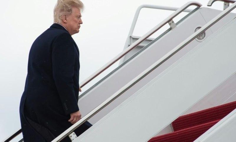 US President Donald Trump boards Air Force One at Andrews Air Force Base in Maryland on March 3, 2017 as he departs for Florida where he will spend the weekend