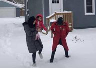 Jose Chameleone and family outside their house in US