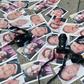 Pictures of journalists recently murdered in different Mexican states lay on the ground at Independence Angel square during a protest by journalists in Mexico City, on May 16, 2017