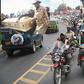 A convoy of boda bodas and cars escorts the body of businessman Fai Amario for burial in Naivasha in 2010 (photo courtesy of Nation)