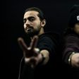 Brothers Yaser (L) and Mohamed Jamous, who set up Refugees of Rap in 2007, rap in Arabic about the war in Syria that they have fled and their new life in France.