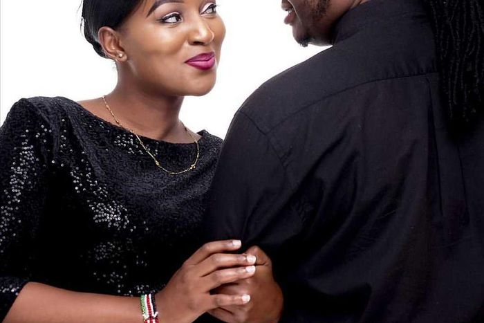 DK Kwenye Beat and his fiancée (Instagram)