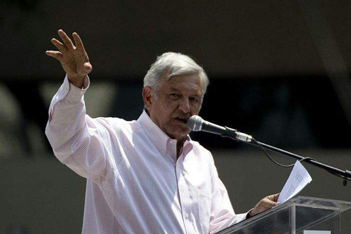 Mexico's leftist leader Andres Manuel Lopez Obrador, seen in 2013, says Mexicans are being "perscuted" in American political rhetoric
