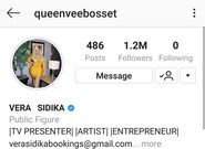 Vera Sidika’s Instagram account