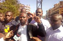 Kisii youth leader Dennis Mosoti in his address to the media (Daily Nation)