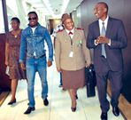 Ababu Namwamba trolled after dressing like “Awilo Longomba” for South Africa trip