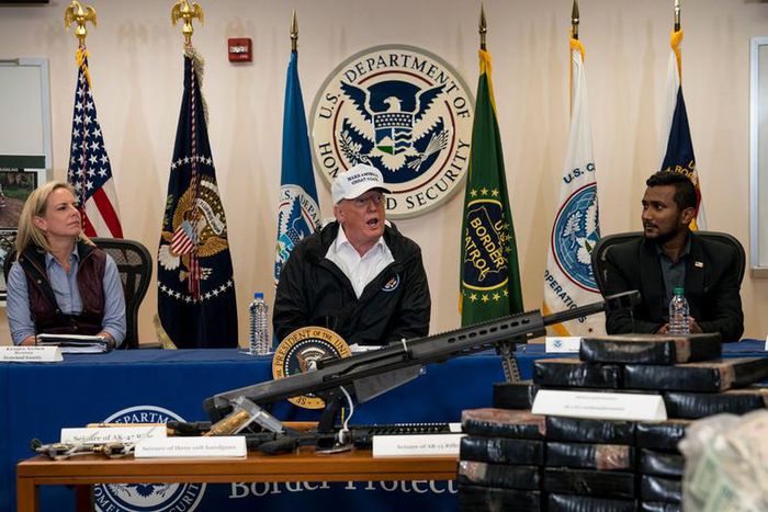 In Texas visit, Trump presses his argument that there's a border 'crisis'