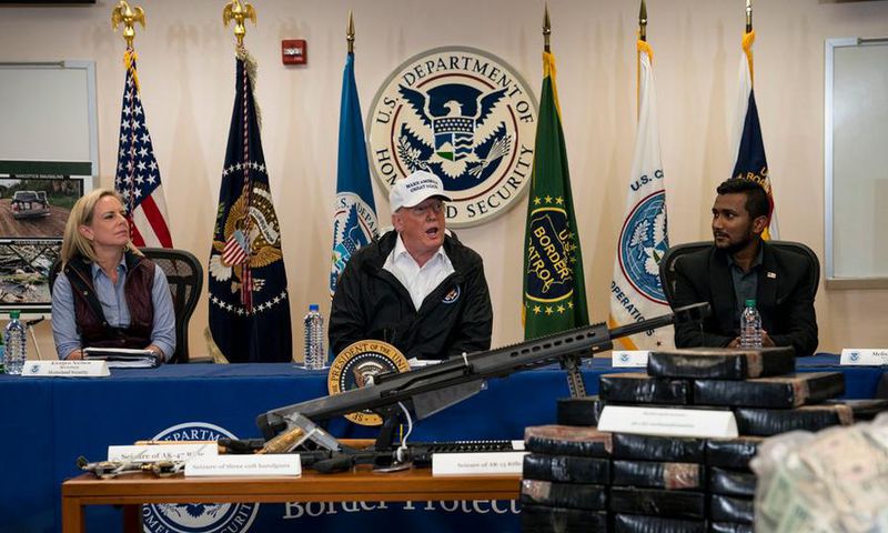 In Texas visit, Trump presses his argument that there's a border 'crisis'