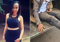 Ivy Wangechi (L) who was murdered at MTRH by Naftali Njahi Kinuthia (R)