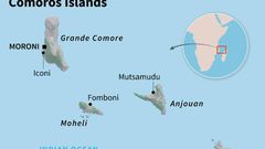 Map of the Comoros Islands