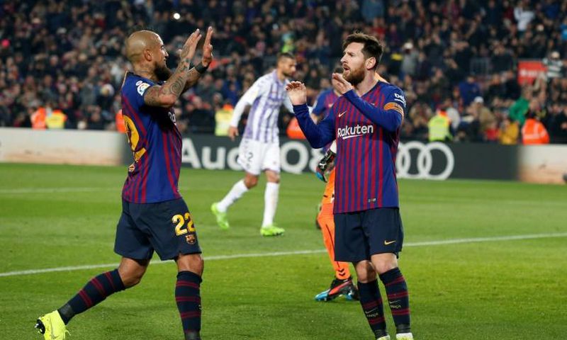 Lionel Messi helped Barcelona go seven points clear in Spain