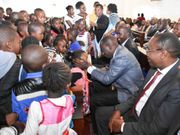 DP William Ruto during the church service at the Presbyterian Church of East Africa (PCEA) Enchorro Emuny, Ngong