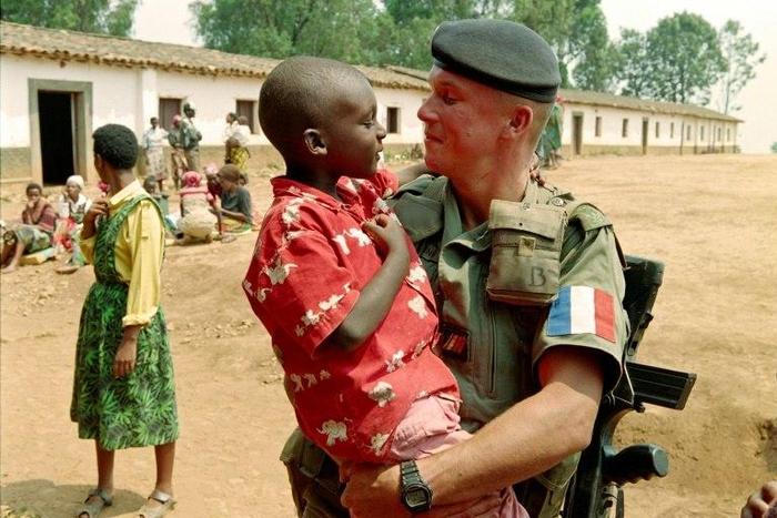 France says its soldiers were only deployed in Rwanda in 1994 after most of the killing had happened and their presence helped save thousands of lives