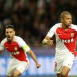 Kylian Mbappe (R) is striker in a Monaco team that has scored a staggering 141 goals in all competitions this season