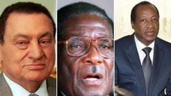 Hosni Mubarak, Robert Mugabe and Blaise Compaoré