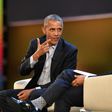 Former US president Barack Obama is interviewed by his former White House chef Sam Kass in front of a paying audience in Milan, Italy
