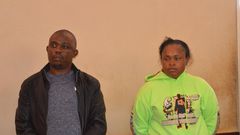 Joseph Kori (L) with Judy Wangui who are accused of killing Kori's wife Mary Wambui (Twitter)