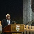 Ahmed Kathrada, seen here speaking at Nelson Mandela's funeral in 2013, was a fellow anti-apartheid activist who later served in the first African National Congress government