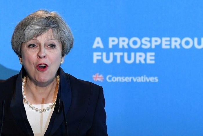 Britain's Prime Minister Theresa May is hoping for a strong Brexit mandate after the general election
