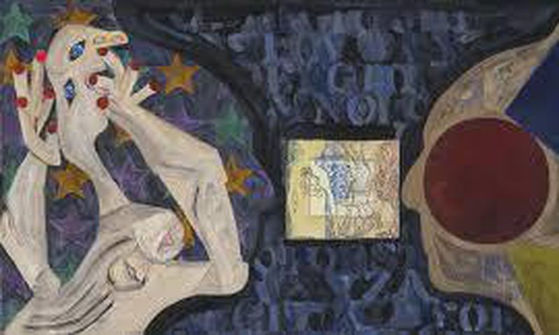 Jasper Johns stays divinely busy