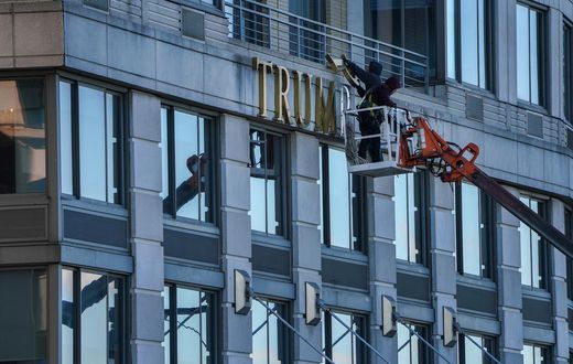 More Trump Names on Buildings Are Coming Down