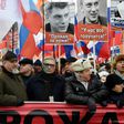 Russians march in Moscow in memory of slain opposition leader Boris Nemtsov