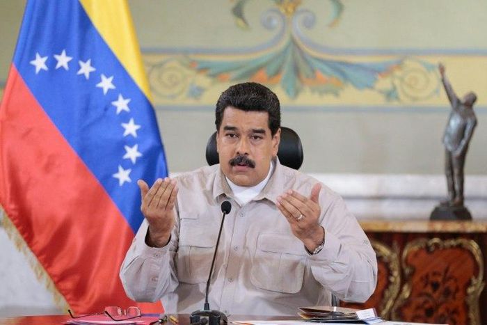 Venezuelan President Nicolas Maduro, pictured in 2016, has been blamed by the opposition for an economic crisis aggravated by falling oil prices, which has caused acute shortages of food and medicine