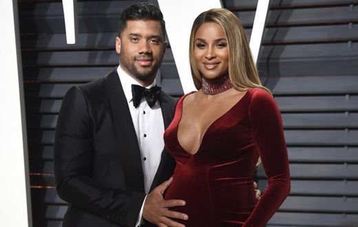 Russell Wilson and Ciara