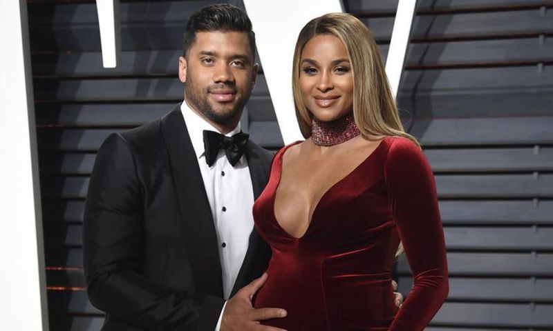 Russell Wilson and Ciara