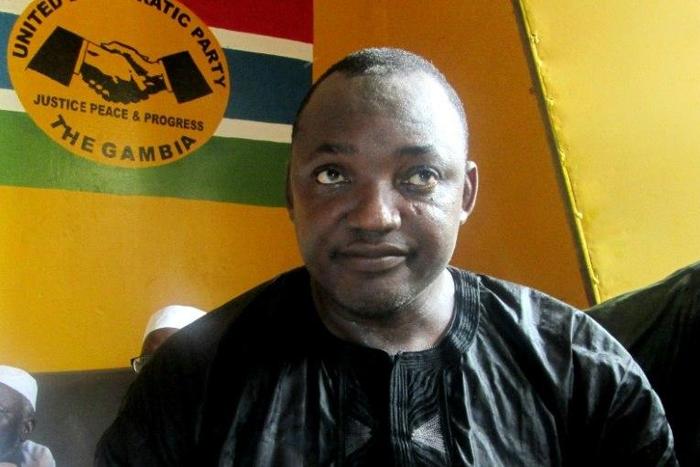 51-year-old candidate Adama Barrow said he was standing down as a member of the main opposition United Democratic Party (UDP) so that he could represent the broad coalition that nominated him in December's presidential election