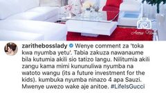 Zari Hassan responds