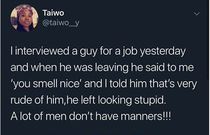 Screenshot of Taiwo's tweet (Taiwo/Twitter)