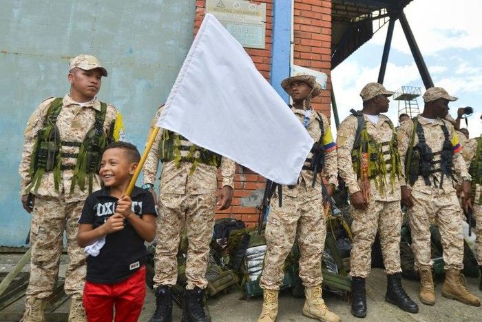 The FARC are demobilizing after signing a peace accord with the Colombian government last year following more than half a century of conflict