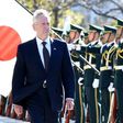 US Defence Secretary Jim Mattis reviews a guard of honor during a welcoming ceremony in Tokyo, on February 4, 2017