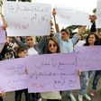 Lebanese protesters rally in front of the Supreme Shiite Council in Beirut to demand clerics increase the age at which the custody of children in divorce cases can be awarded to the mother