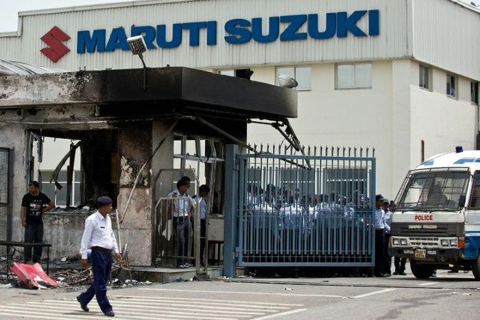 In July 2012, hundreds of workers at a Maruti Suzuki plant in Manesar, southwest of New Delhi, clashed with managers over wages and appointments, leaving one person dead