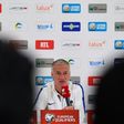 France's head coach Didier Deschamps gives a press conference at the Josy Bartel stadium in Luxembourg, on March 24, 2016, on the eve of the FIFA World Cup 2018 qualifying football match against Luxembourg