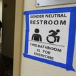 A gender neutral restroom at a school in Los Angeles