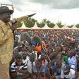 ODM leader Raila Odinga addresses supporters in Mbita, Homa Bay County.