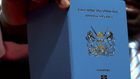 The Kenya E-passport being displayed