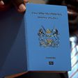 The Kenya E-passport being displayed