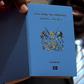 The Kenya E-passport being displayed