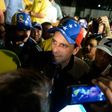 Venezuelan opposition leader Henrique Capriles (C) told the media in Caracas "If the dictatorship is squealing, it is a sign that we are making progress"