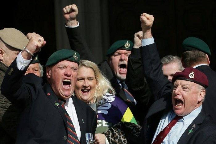 Veterans were among those cheering the decision