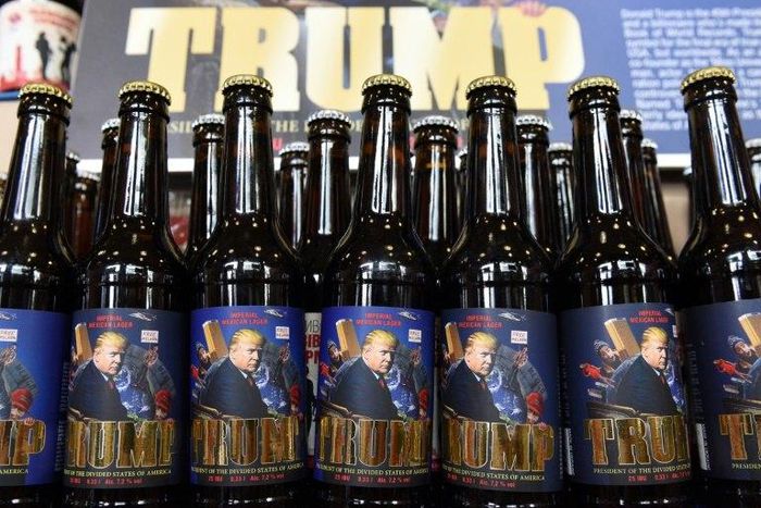 Ukrainian craft brewer Pravda pokes fun of Donald Trump selling a beer with the American president on the label