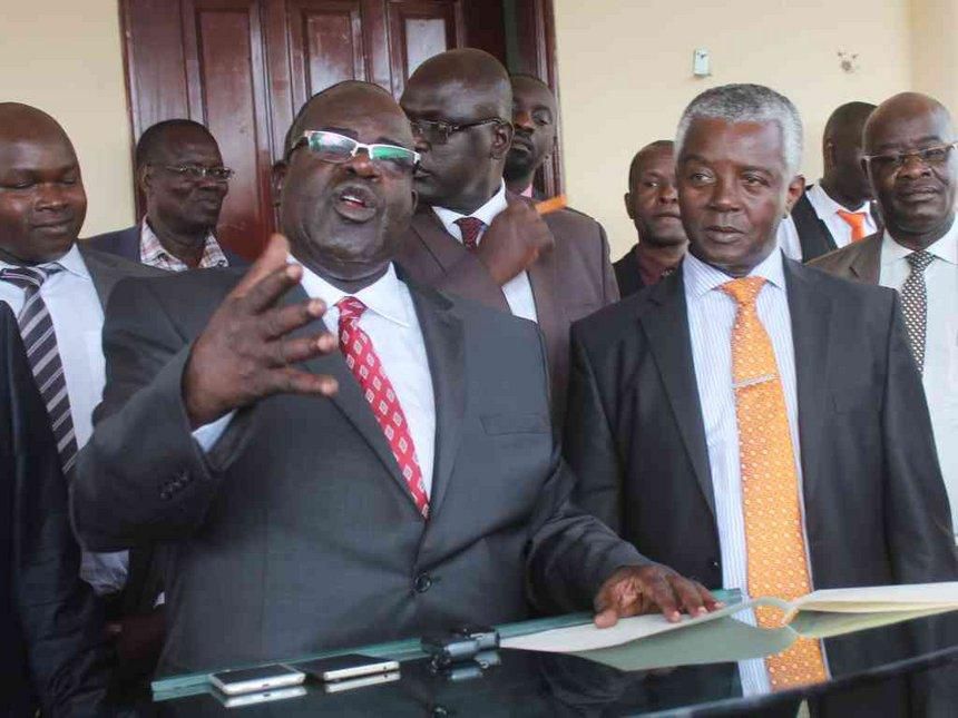 Governor Awiti with his Deputy Hamilton Orata