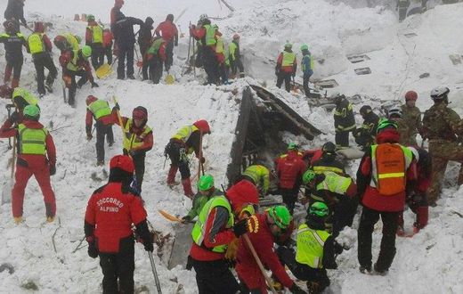 The avalanche hit the Hotel Rigopiano with the force of 4,000 trucks