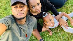DJ MO with his wife Size 8 and Daughter Wambo